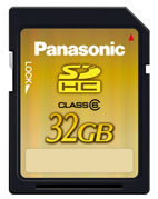 Panasonic uvedl na trh 32GB SDHC kartu