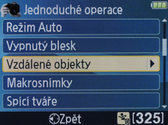 Nikon D3100: základ nabídky DSLR