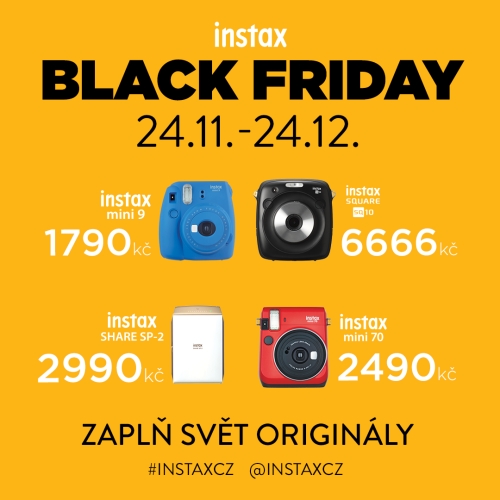 Instax Black Friday u Fujifilmu přináší až 2500Kč slevy