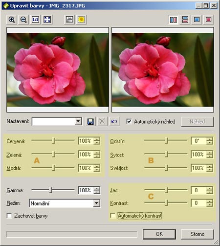 Úpravy fotografií v PC, 7.díl - barvy
