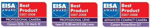 Produkty Canon získaly tři ocenění EISA
