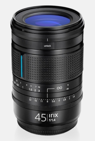 Irix uvádí objektiv 45mm F1.4 pro středoformát Fujifilm GFX