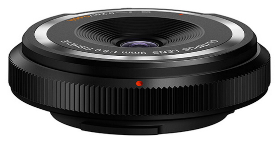 Krytka těla jako objektiv, nový Olympus 9mm F8 Fish-Eye