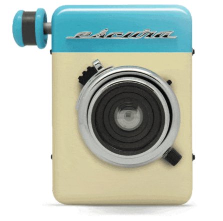 Escura Instant 60s, plně mechanický instantní fotoaparát