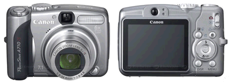 První Canoní Áčko se stabilizcí: Canon PowerShot A710 IS