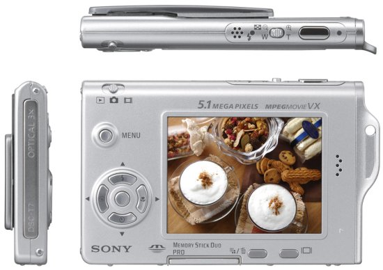 Extrahubený Sony Cyber-shot DSC-T7