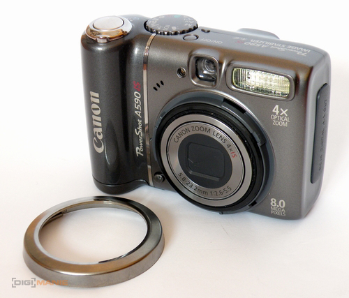 Canon PowerShot A590 IS: malý, ale šikovný