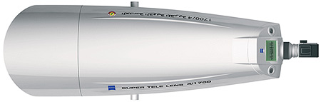 Nejdelší objektiv na světě - Zeiss 1700 mm