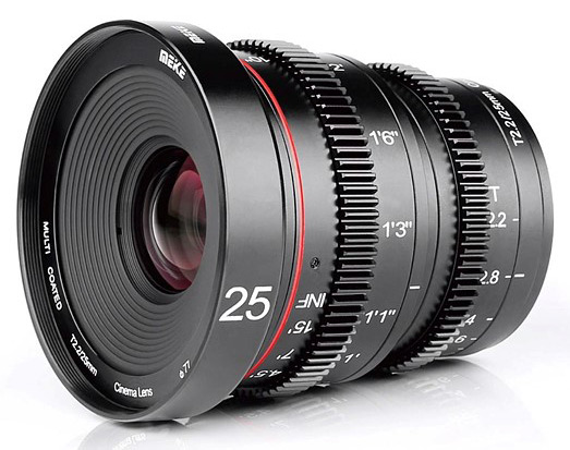 Meike uvedlo levný video objektiv 25mm T2.2 pro M4/3