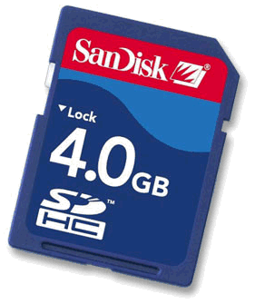 SanDisk uvádí 4 GB SDHC paměťovou kartu