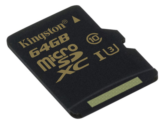 Kingston uvádí microSDXC Gold UHS-I U3 karty nejen pro drony