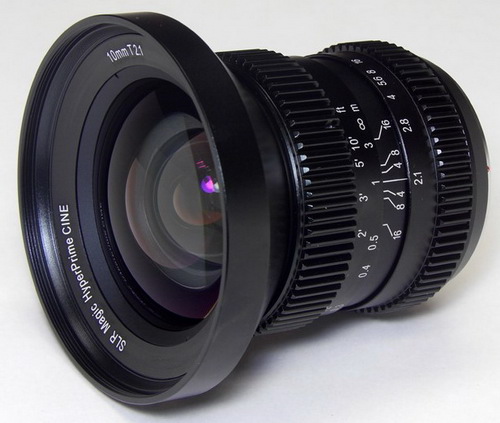 Objektiv SLR Magic HyperPrime 10mm T2.1 pro natáčení videa