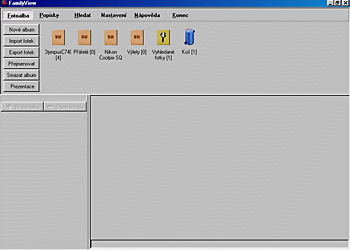 Software pro správu fotografií - Family View