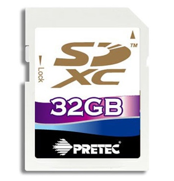 Pretec představil první SDXC kartu