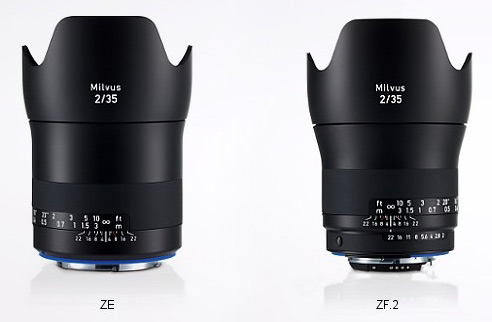 Objektivy ZEISS Milvus 2.8/21 a 2/35 pro DSLR Canon a Nikon