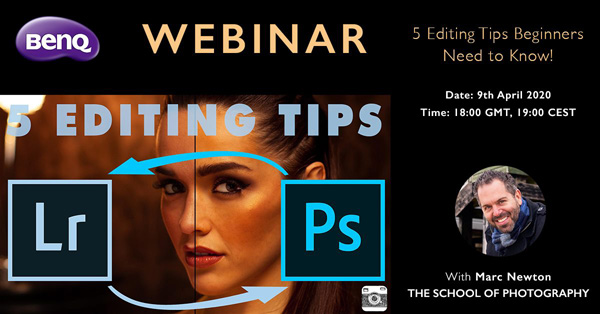 BenQ Europe pořádá 9. dubna bezplatný webinář o editaci fotek (v angličtině)