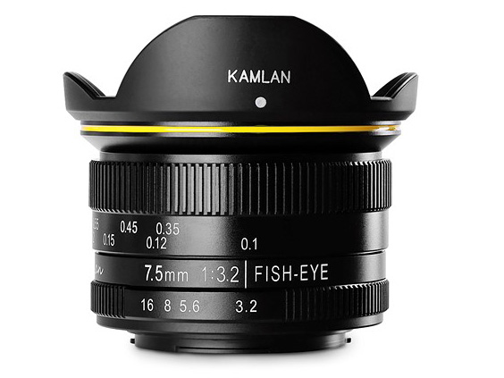 Kamlan připravil rybí oko 7.5mm F3.2 pro Micro 4/3