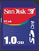 CeBIT 2003: 1GB SD karta firmy SanDisk