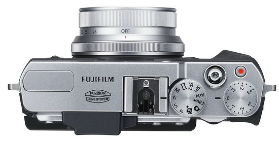 Fujifilm X30 horní strana