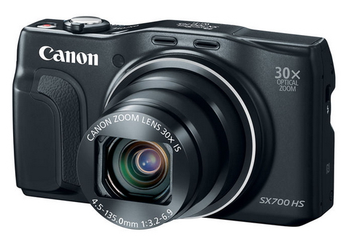 Canon PowerShot SX700 HS černý zepředu