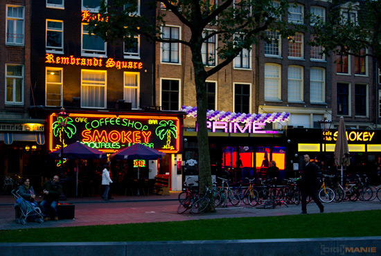 Coffee shopy v Amsterdamu
