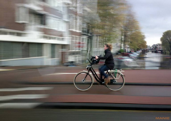 Cyklisté v Amsterdamu