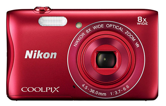 Nikon Coolpix S3700 červený