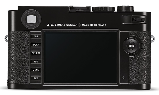 Leica M (typ 262) displej