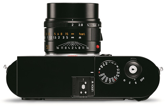 Leica M (typ 262) horní strana