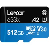Lexar uvedl 512GB microSDXC A2 633× kartu