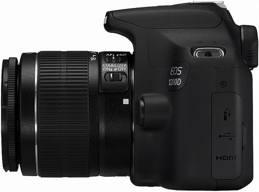 Canon EOS 1200D (Rebel T5) zleva
