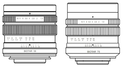 Meyer Optik Görlitz uvedl Biotar 58mm F1.5 II a 75mm F1.5 II
