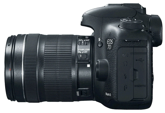 Canon EOS 7D Mark II levá strana