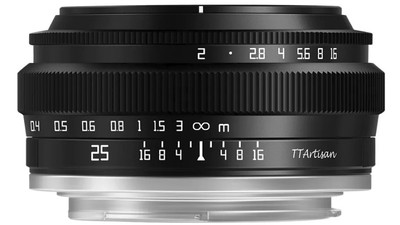 Objektiv TTartisan 25mm F2.0 přichází jen za $55