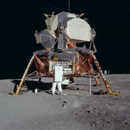 Snímek NASA z mise Apollo 11