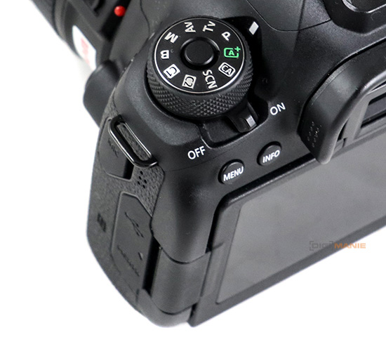Canon EOS 6D Mark II kolečko režimů
