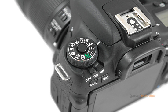 Canon EOS 760D kolečko režimů