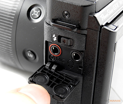 Canon PowerShot G3 X port pro externí mikrofon