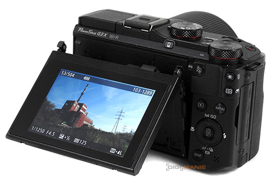 Canon PowerShot G3 X výklopný displej