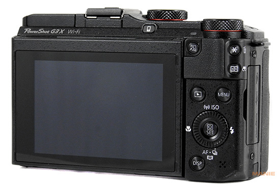 Canon PowerShot G3 X zadní ovládací prvky
