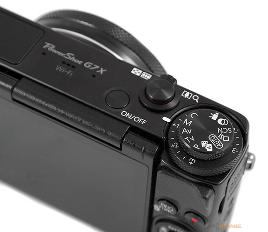 Canon PowerShot G7 X ovládací prvky