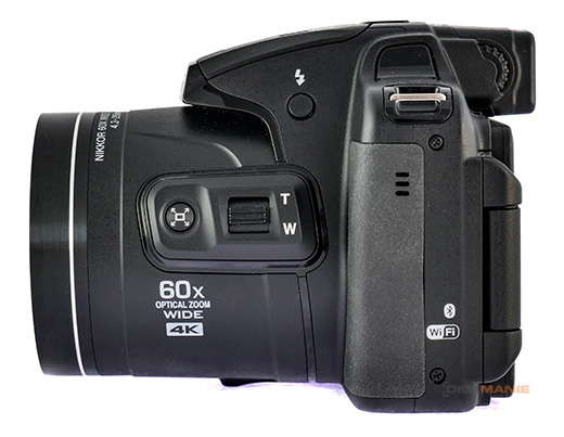 Nikon Coolpix P900 levá strana