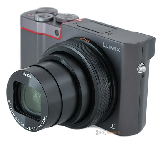 Panasonic Lumix TZ100 vysunutý objektiv