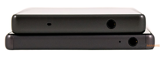 Sony Xperia Z5 a Z5 Compact vrchní strana