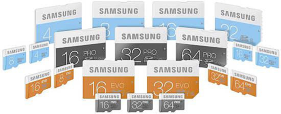 Paměťové karty Samsung