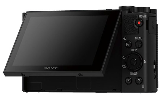 Sony Cyber-shot HX80 vyklopený displej