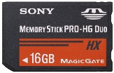 Sony Memory Stick Pro-HG Duo HX 16GB