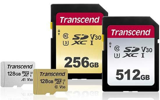 Transcend SD karty 300S a 500S