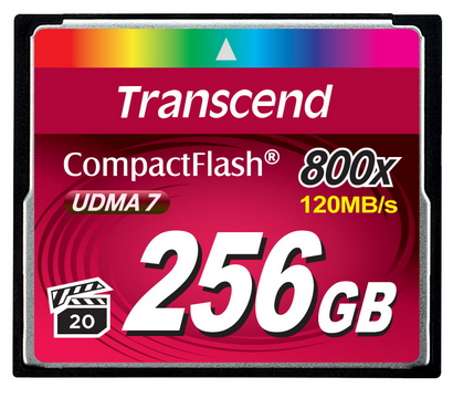 Transcend CompactFlash 800x 256 GB